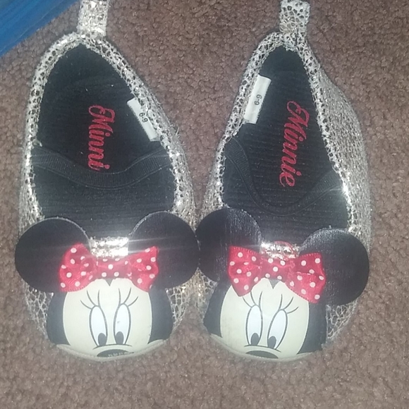 Disney Other - Minnie mouse slip on girls shoes